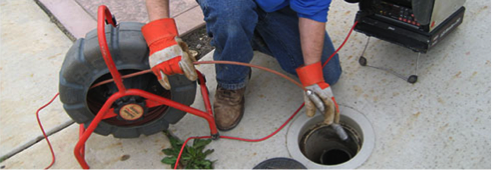Plumber Inspecting Sewer line Hampton VA